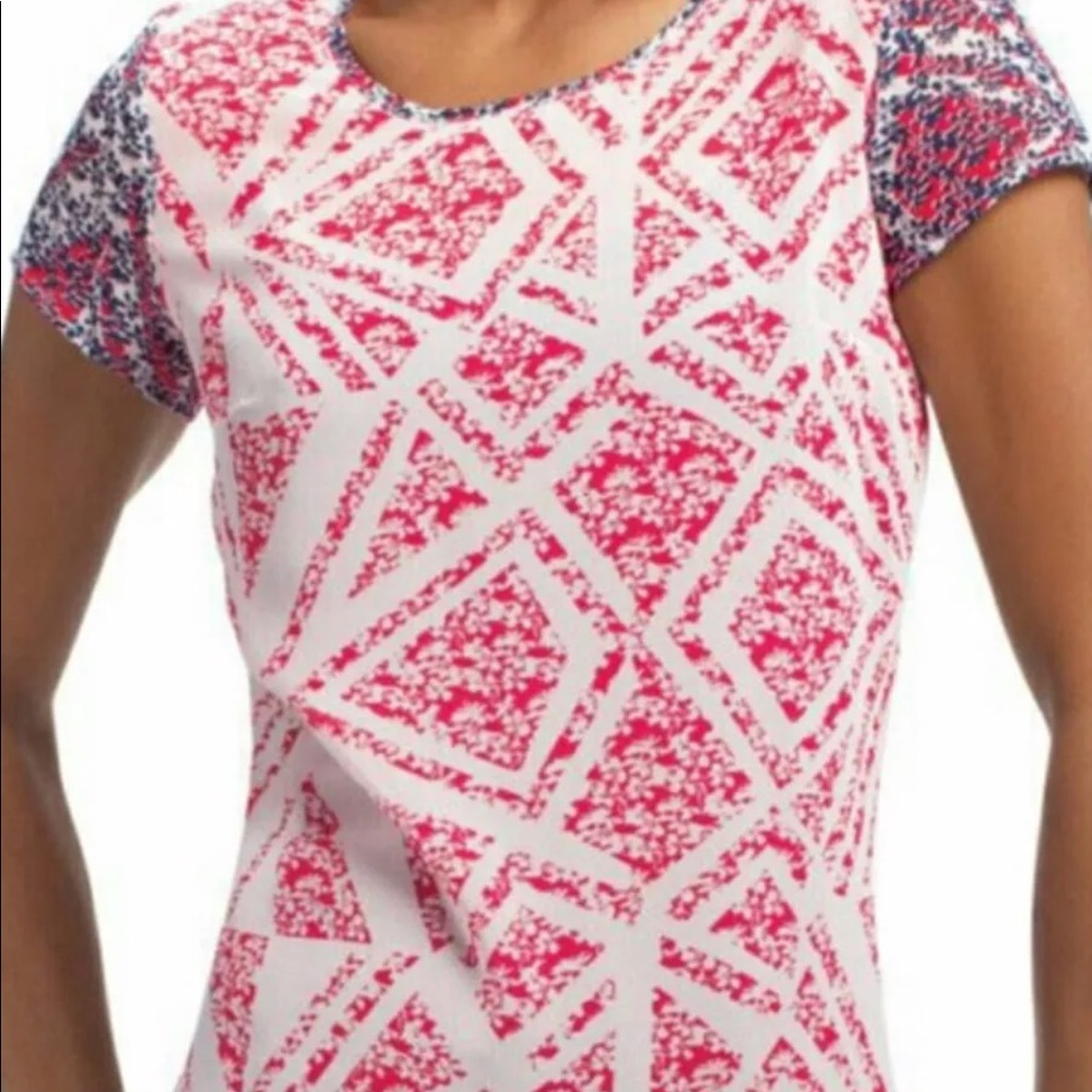 Cabi red white and blue top. EUC Cabi size M.